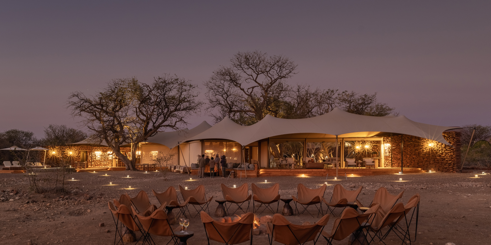 Campfire, Desert Rhino Camp, Damaraland, Namibia