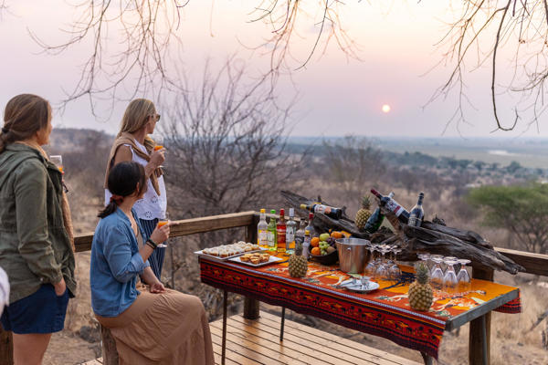 Drinks, Chobe Elephant Camp, Chobe NP, Botswana