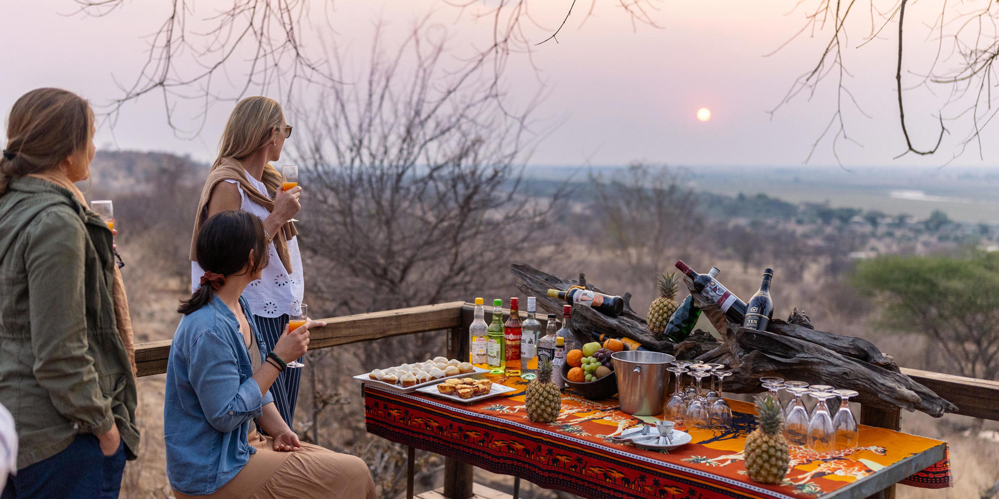 Drinks, Chobe Elephant Camp, Chobe NP, Botswana