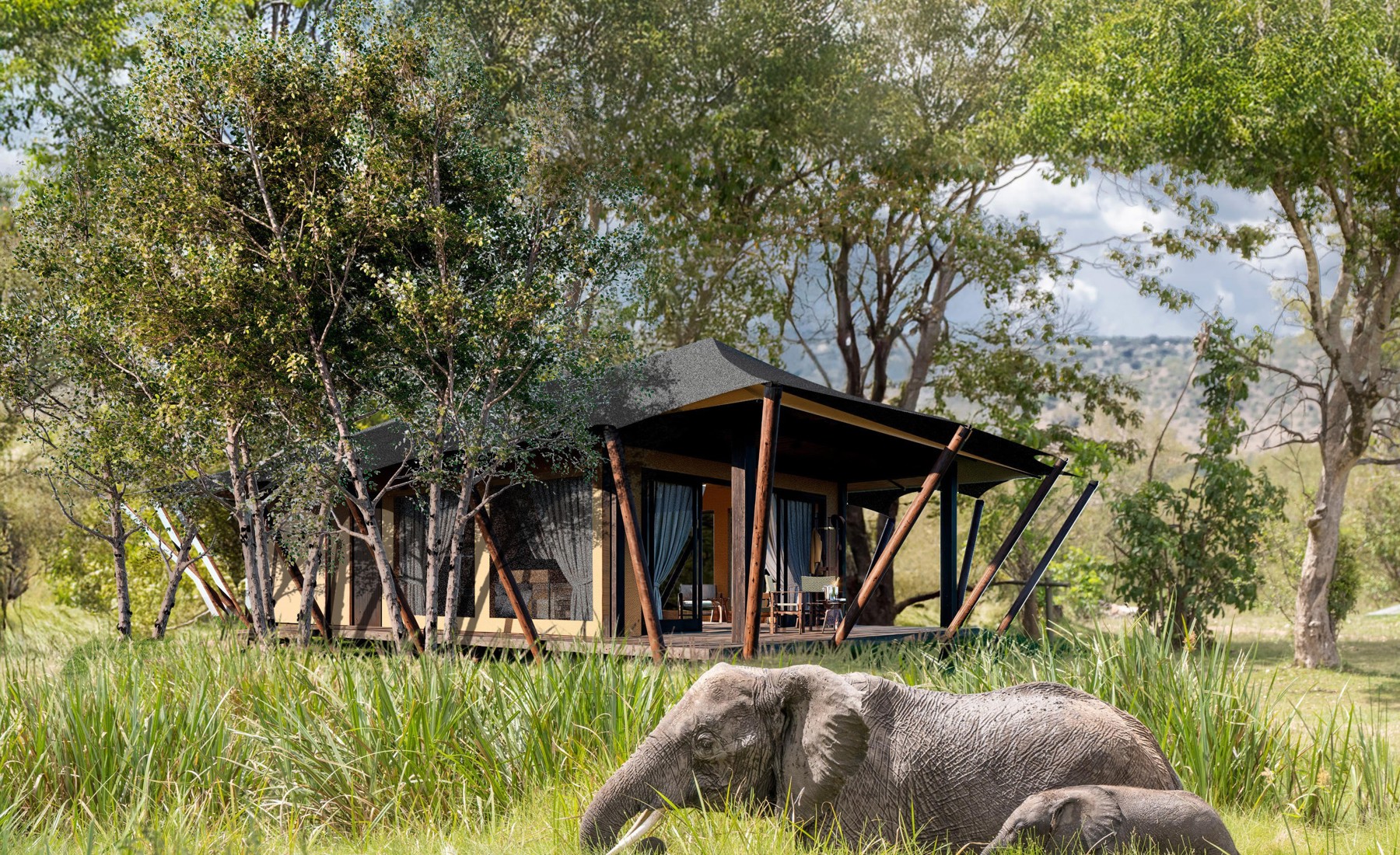 Exterior, Wilderness Mara, Maasai Mara National Reserve, Kenya Copy