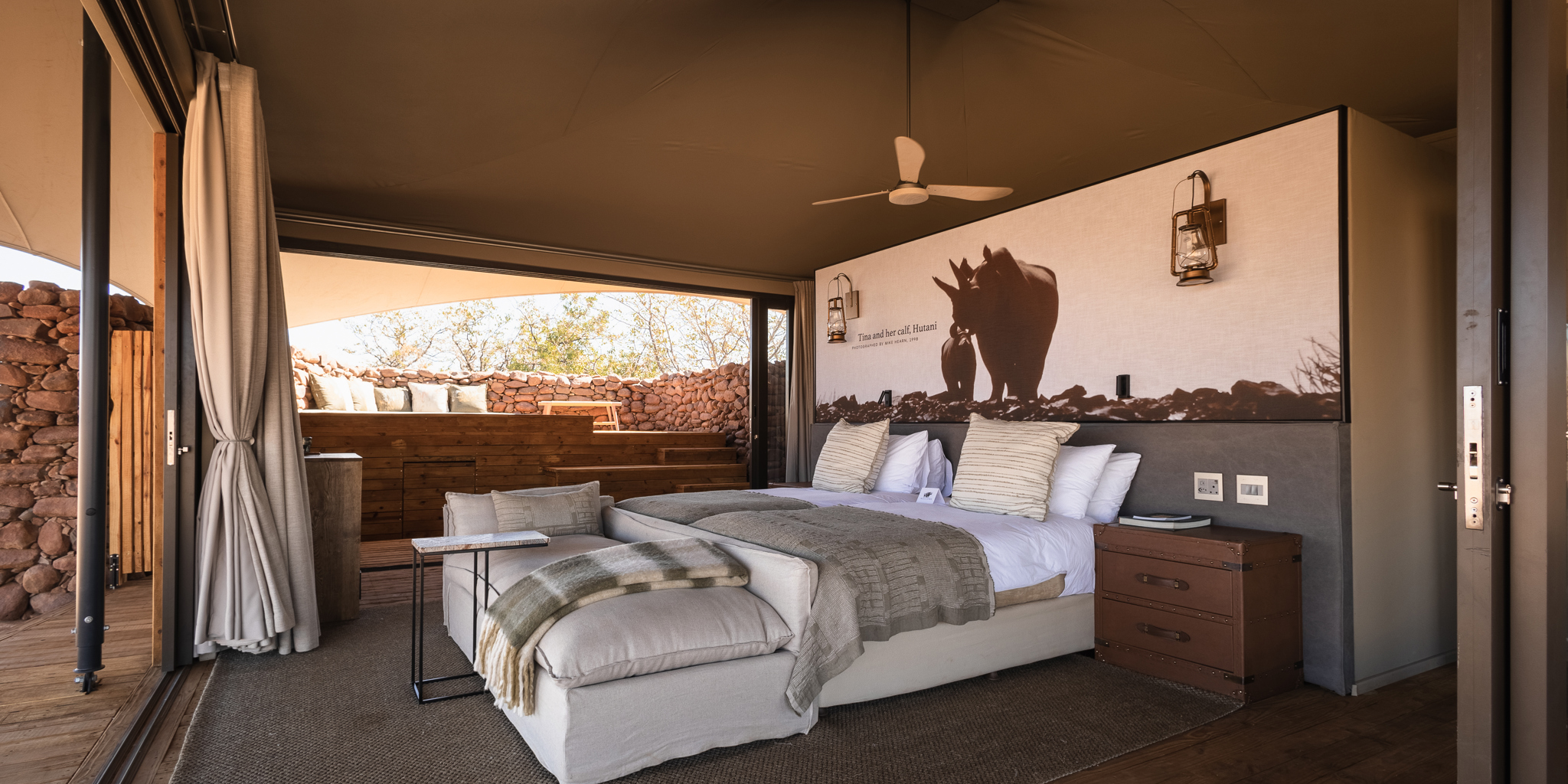 Bedroom, Desert Rhino Camp, Damaraland, Namibia
