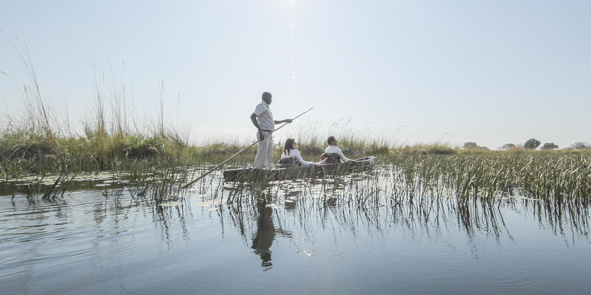 Boating, Maxa, Okavango Delta, Botswana