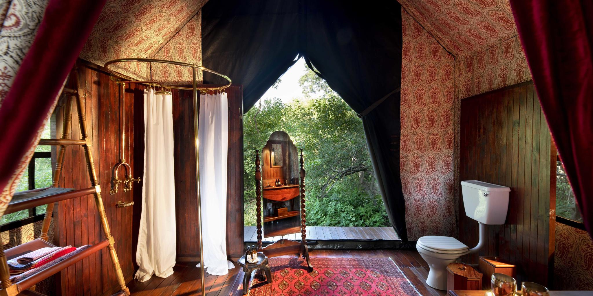 Bathroom, Duke's East Camp, Okavango Delta, Botswana