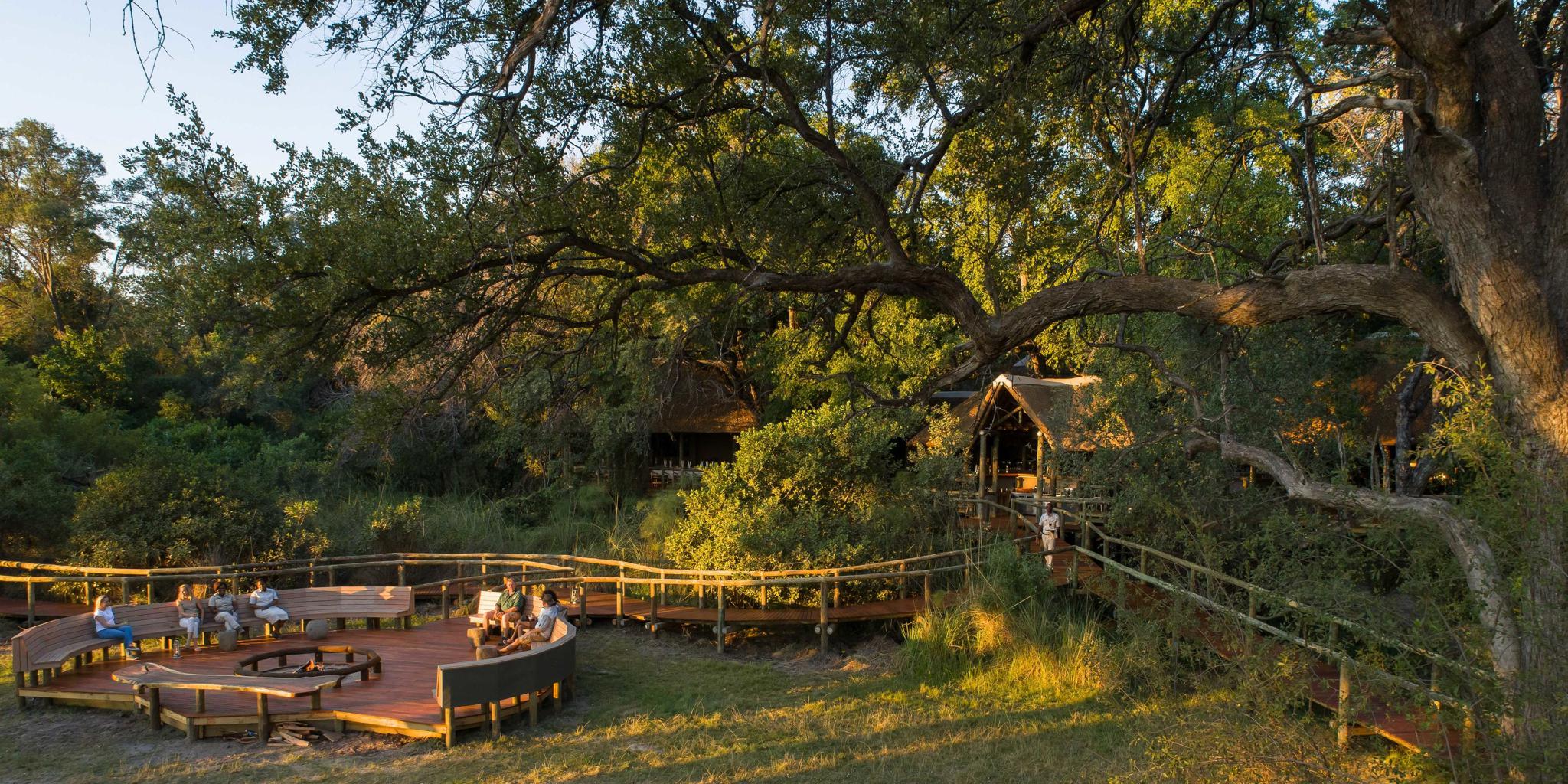 Deck, Moremi Camp, Moremi Game Reserve, Botswana