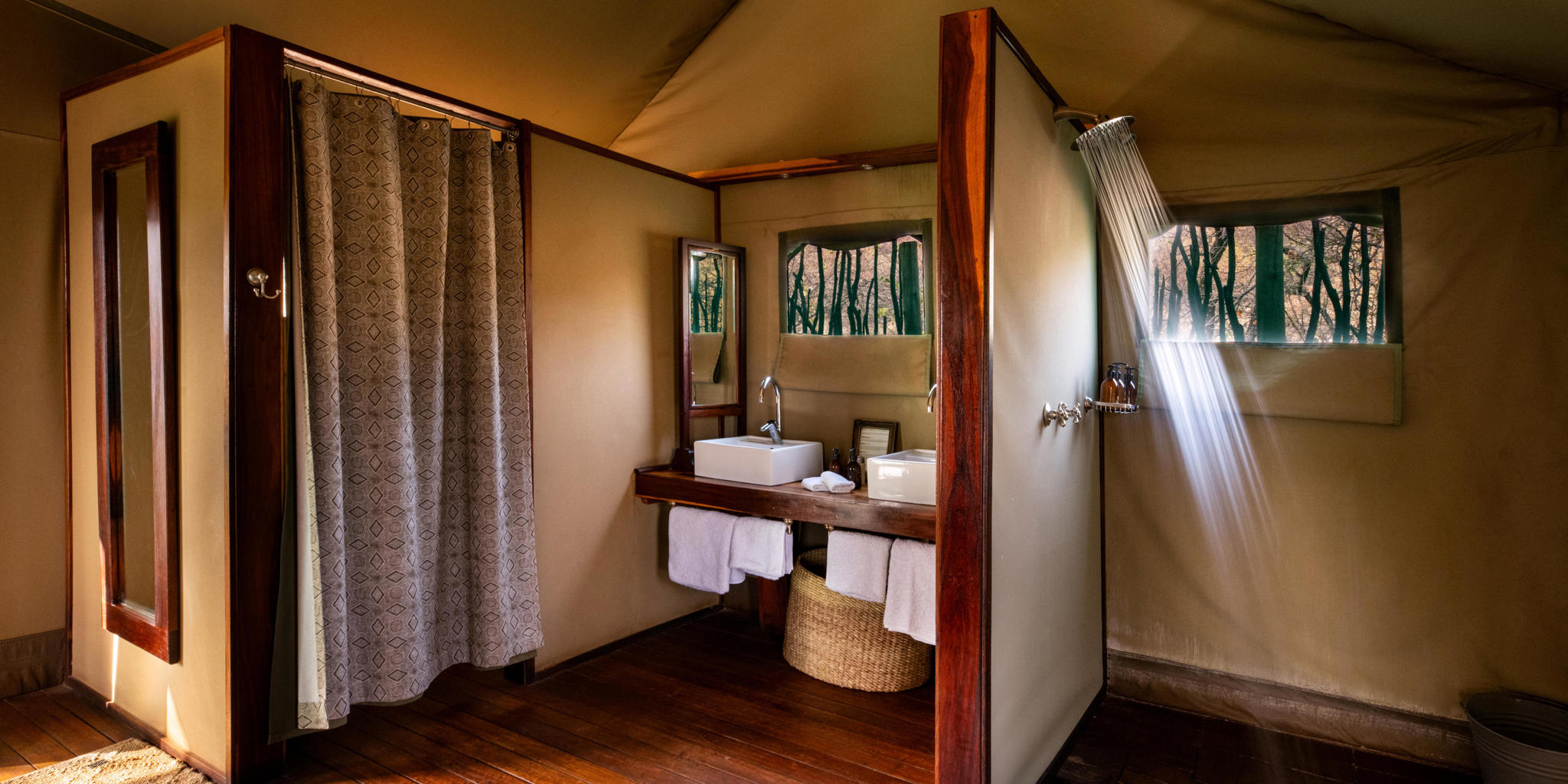 Bathroom, Ongava Tented Camp, Etosha National Park, Namibia