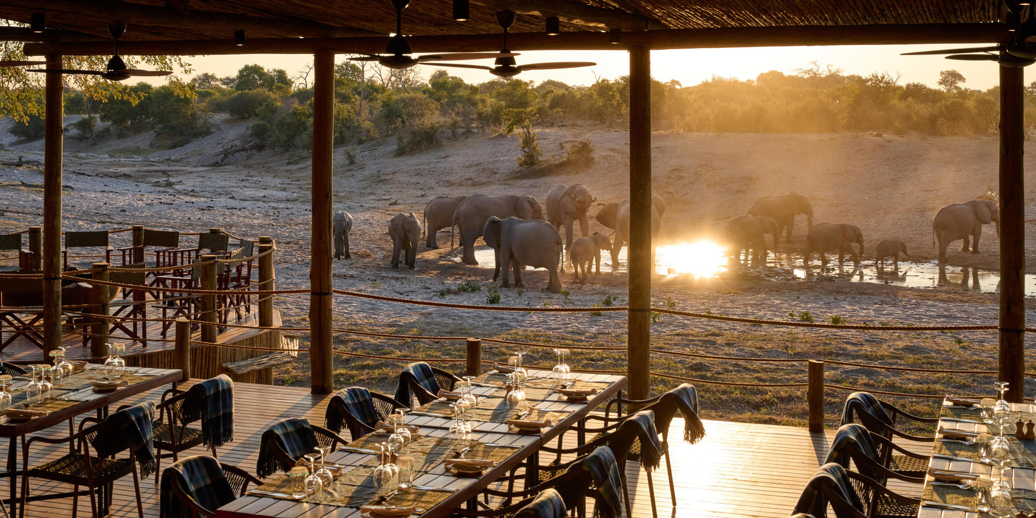 Dining, Savute Safari Lodge, Savute, Botswana