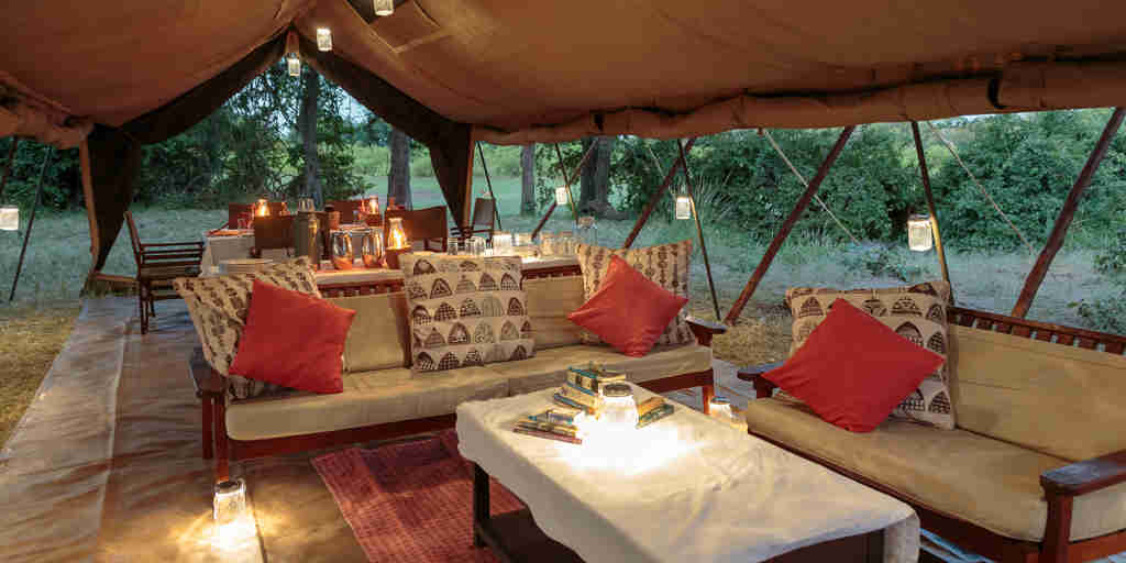 Lounge, Nkonzi Camp, South Luangwa NP, Zambia
