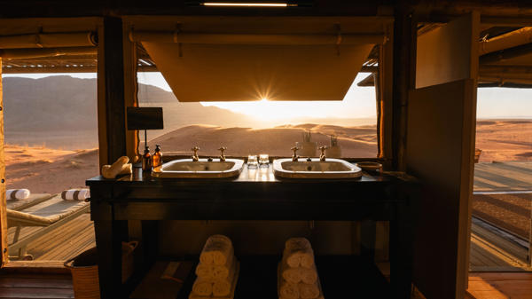 Bathroom, Wolwedans Desert Lodge, Sossusvlei, Namibia