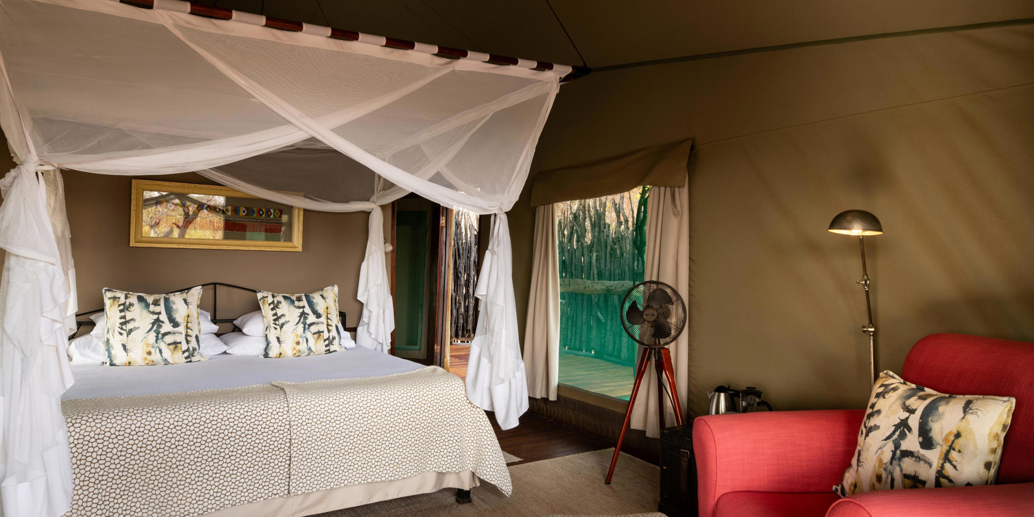 Room, Ongava Tented Camp, Etosha National Park, Namibia
