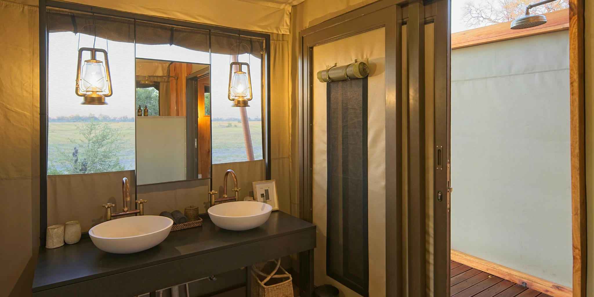 Bathroom, Karangoma, Okavango Delta, Botswana