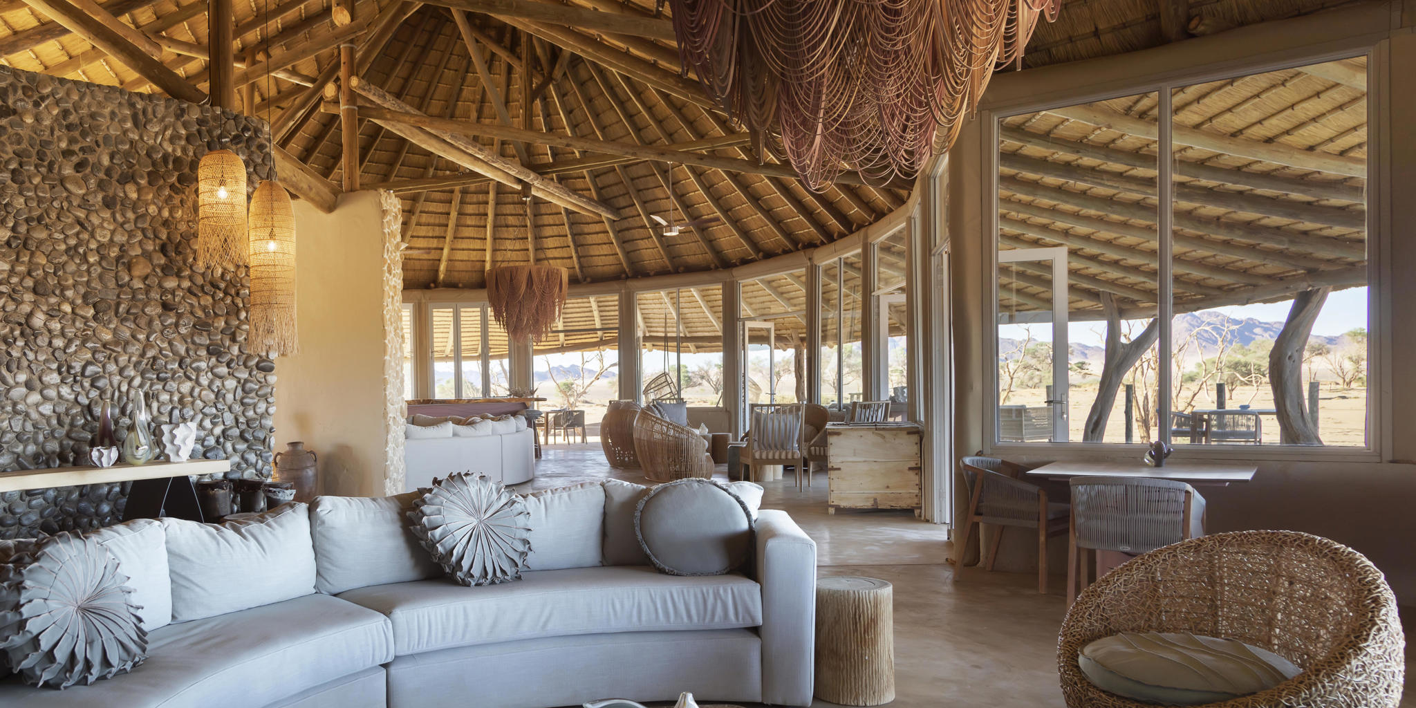 Lounge, Little Kulala, Sossusvlei, Namibia