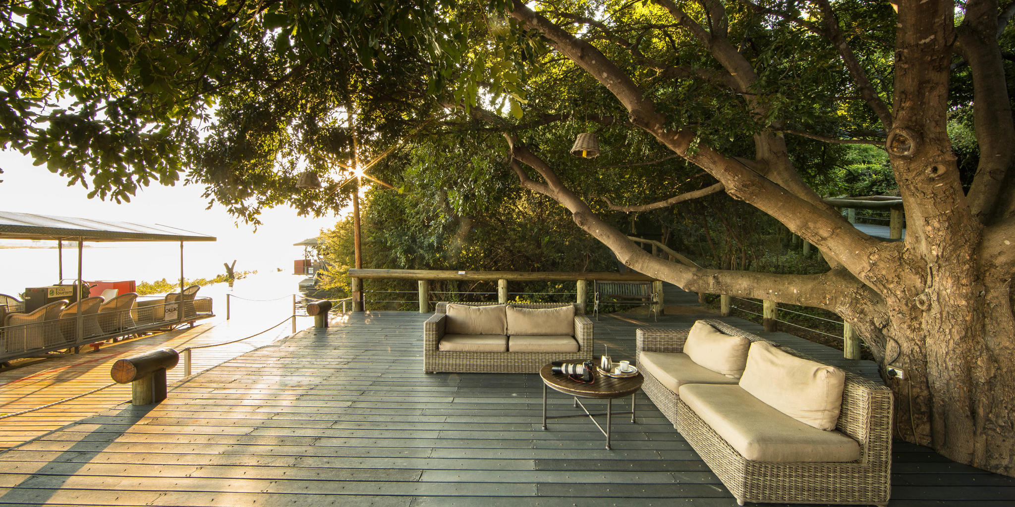 Deck, Chobe Game Lodge, Chobe National Park, Botswana