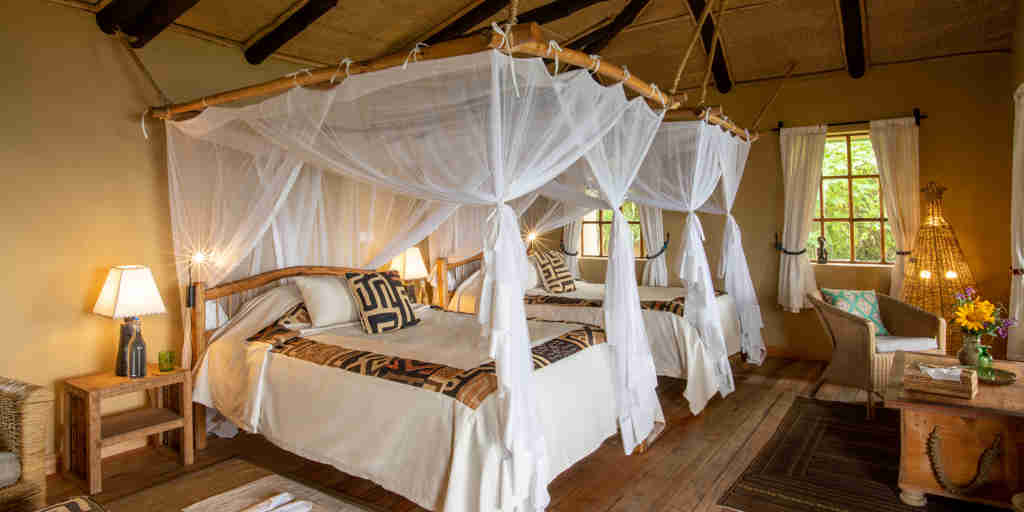 Twin Room, Virunga Lodge, Volcanoes National Park, Rwanda