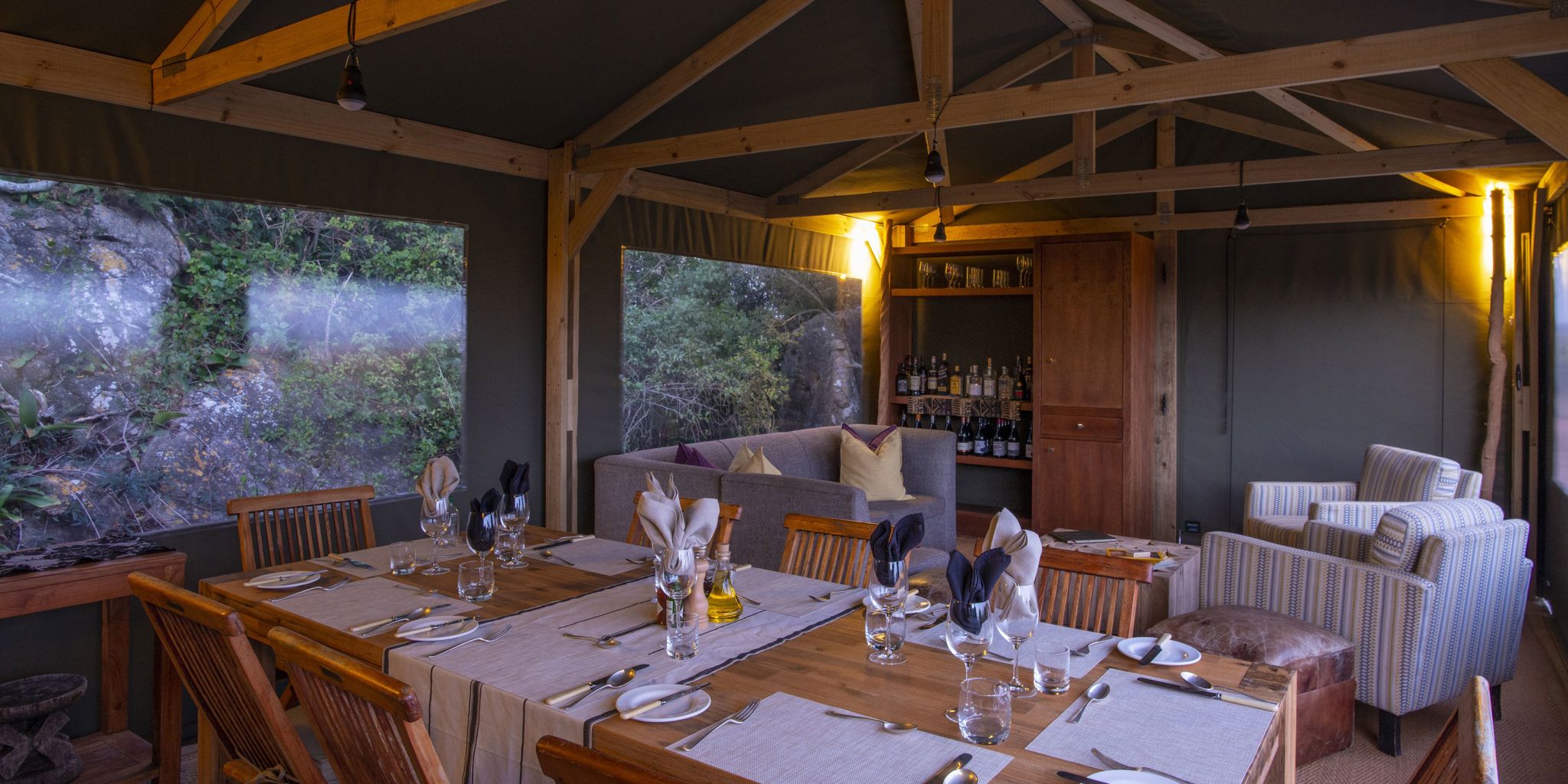 Dining, Shamwari Explorer Camp, Shamwari, South Africa