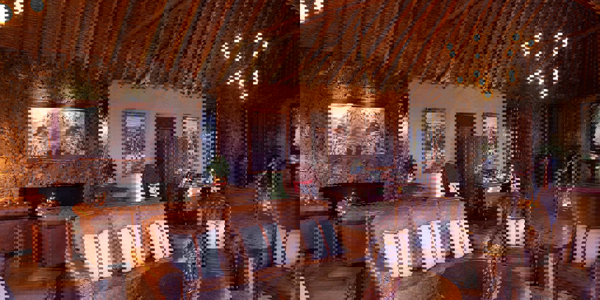 Lounge, OI Donyo Lodge, Amboseli, Kenya