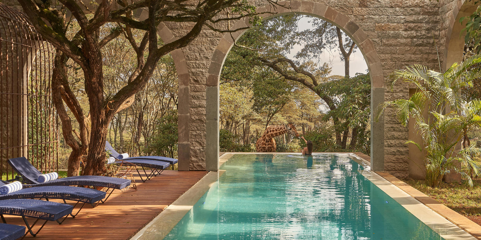 Pool, Giraffe Manor, Nairobi, Kenya