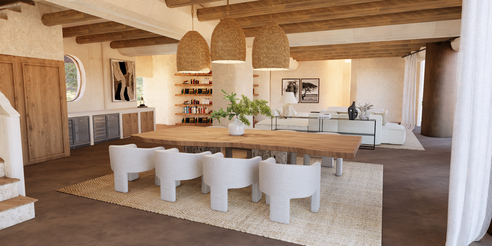 Dining, Chongwe House, Lower Zambezi, Zambia