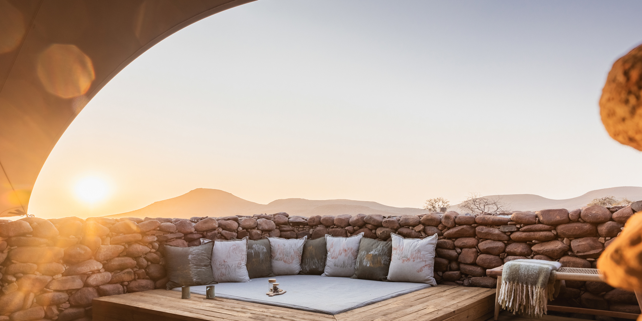 Seating, Desert Rhino Camp, Damaraland, Namibia