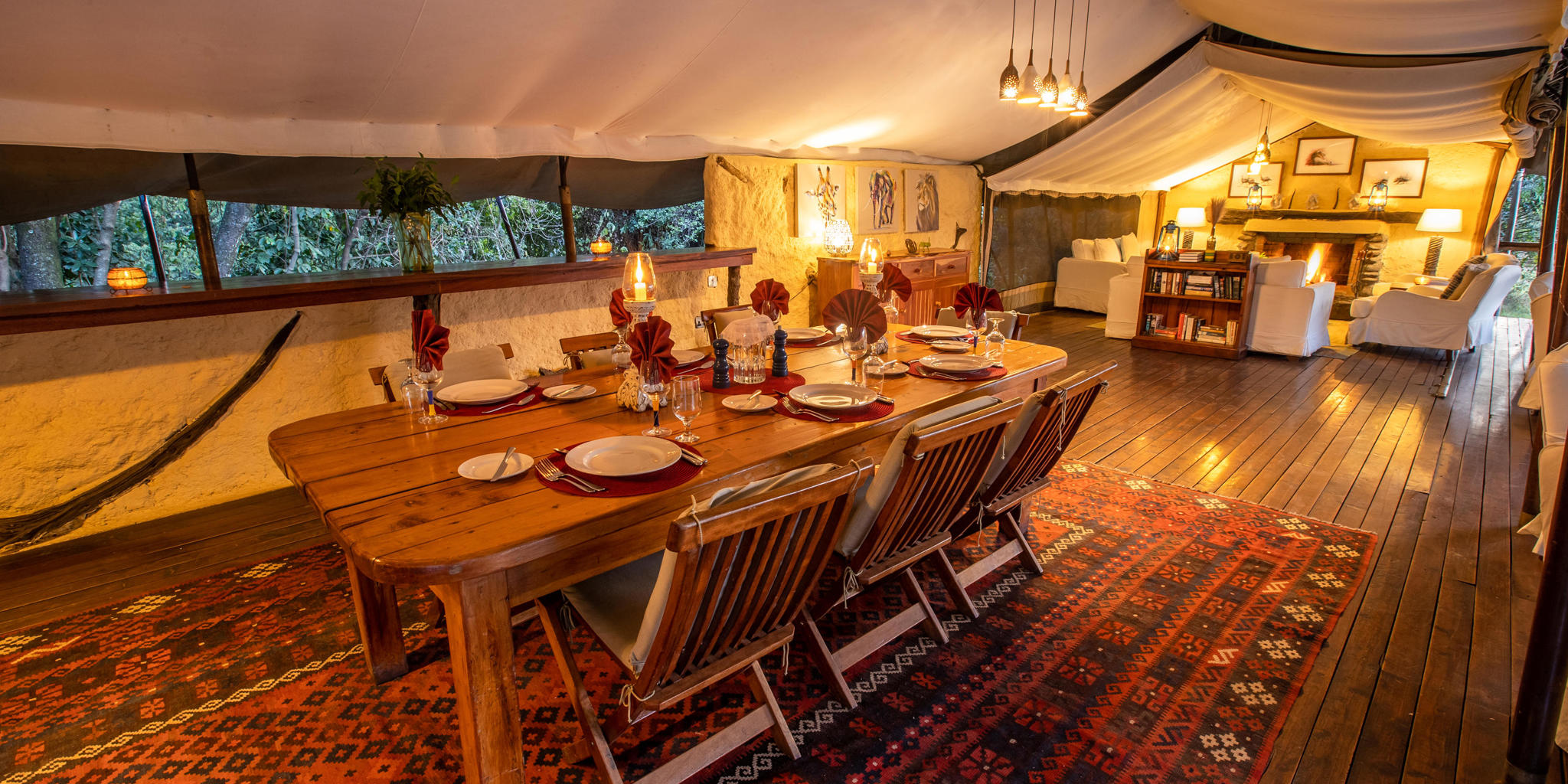 Dining, Offbeat Mara Camp, Maasai Mara, Kenya