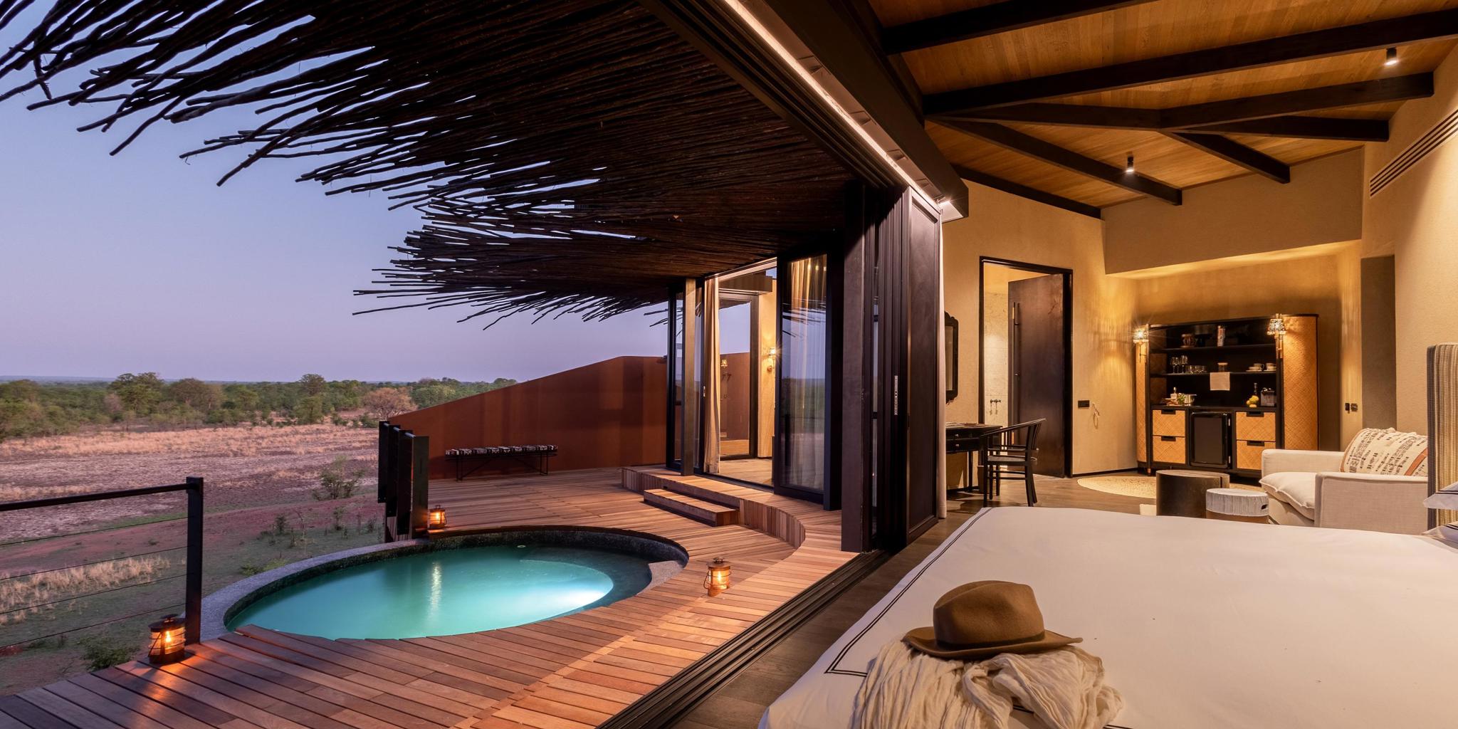 Pool And View, Chichele Presidential Lodge, South Luangwa, Zambia