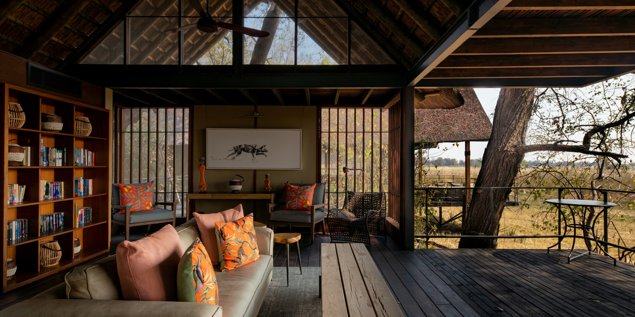 Viewing Area, Wilderness Chitabe, Okavango Delta, Botswana