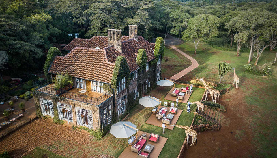 Aerial, Giraffe Manor, Nairobi, Kenya