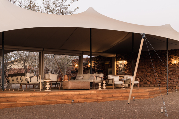 Lounge, Desert Rhino Camp, Damaraland, Namibia