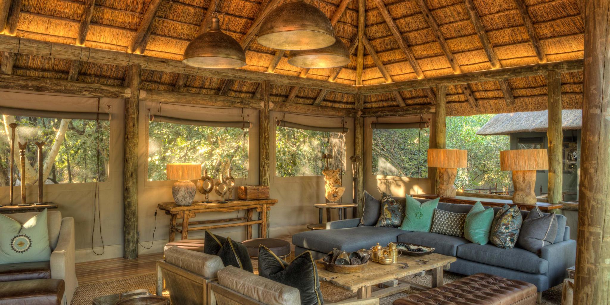 Seating, Moremi Camp, Moremi Game Reserve, Botswana