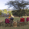 Fire, House In The Wild, Maasai Mara Reserve, Kenya