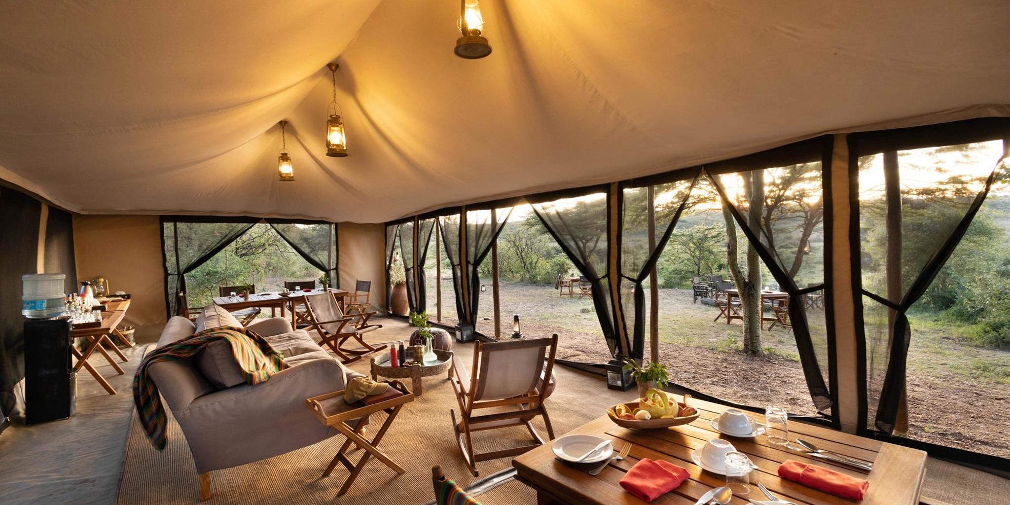 Lounge, Basecamp Wilderness, Mara Conservancy, Kenya