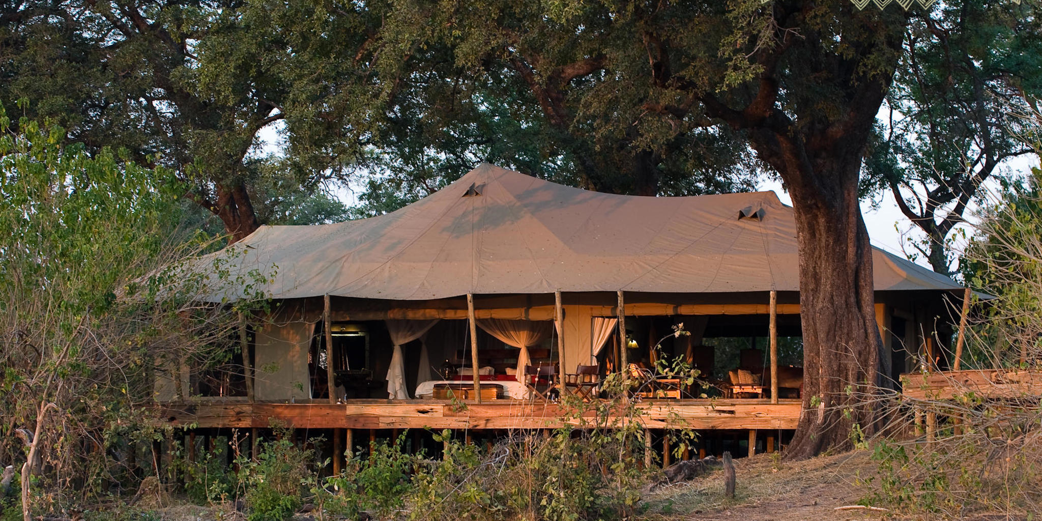 Exterior, Zarafa Camp, Okavango Delta, Botswana
