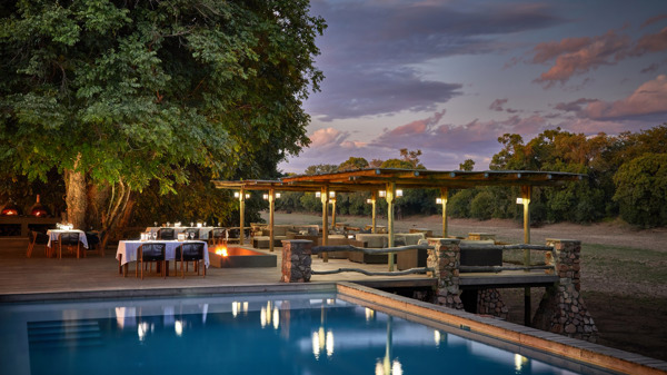 Pool, Mfuwe Lodge, South Luangwe NP, Zambia