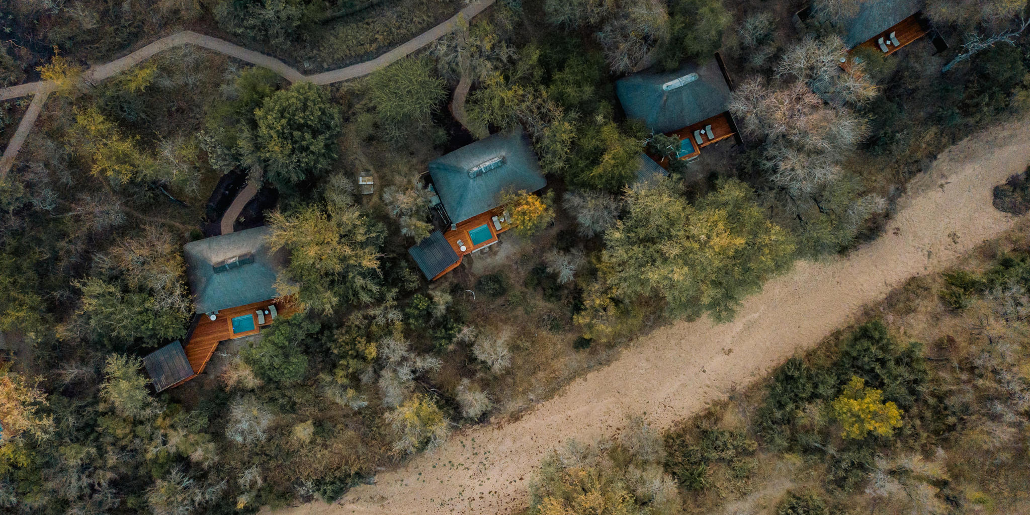 Aerial View 2, Simbambili Game Lodge, Sabi Sand Reserve, South Africa