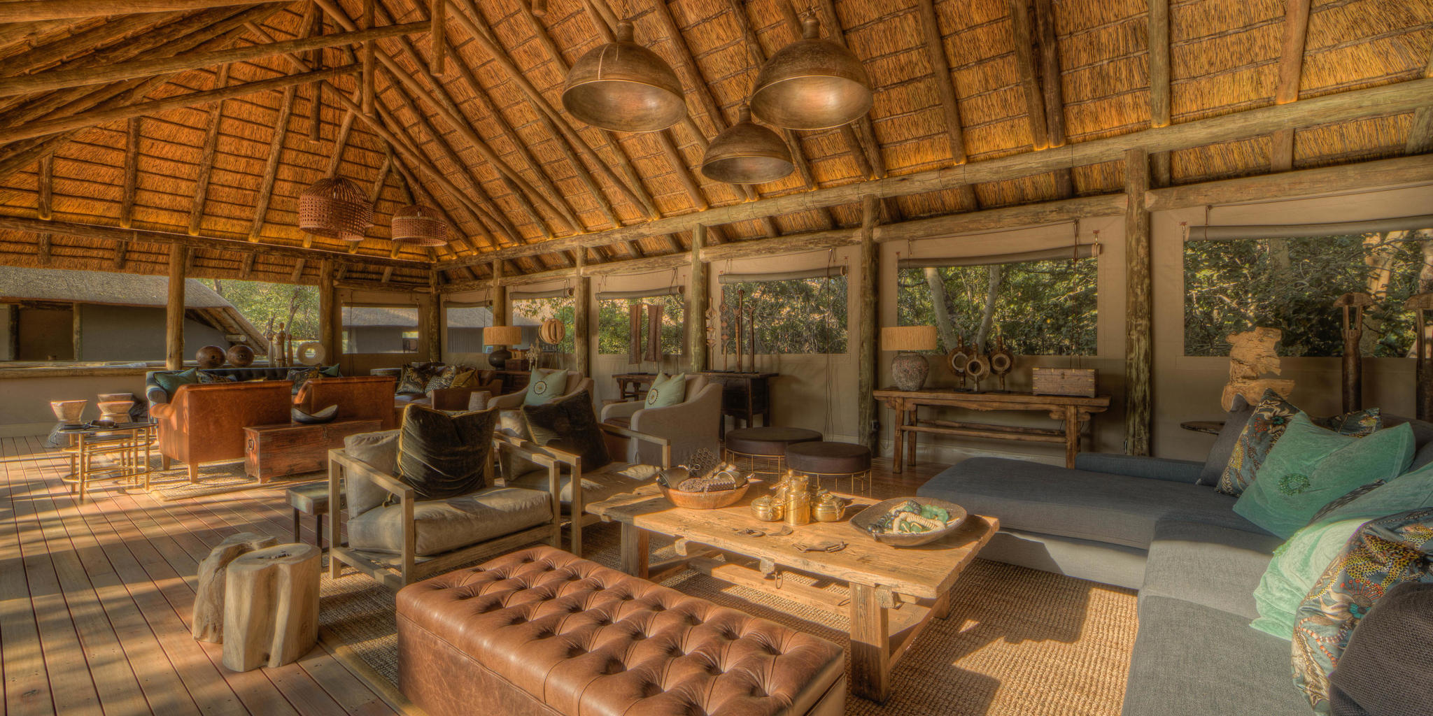 Lounge, Moremi Camp, Moremi Game Reserve, Botswana