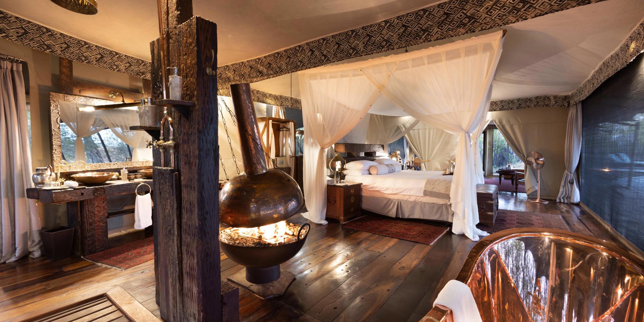 Room View, Zarafa Camp, Okavango Delta, Botswana