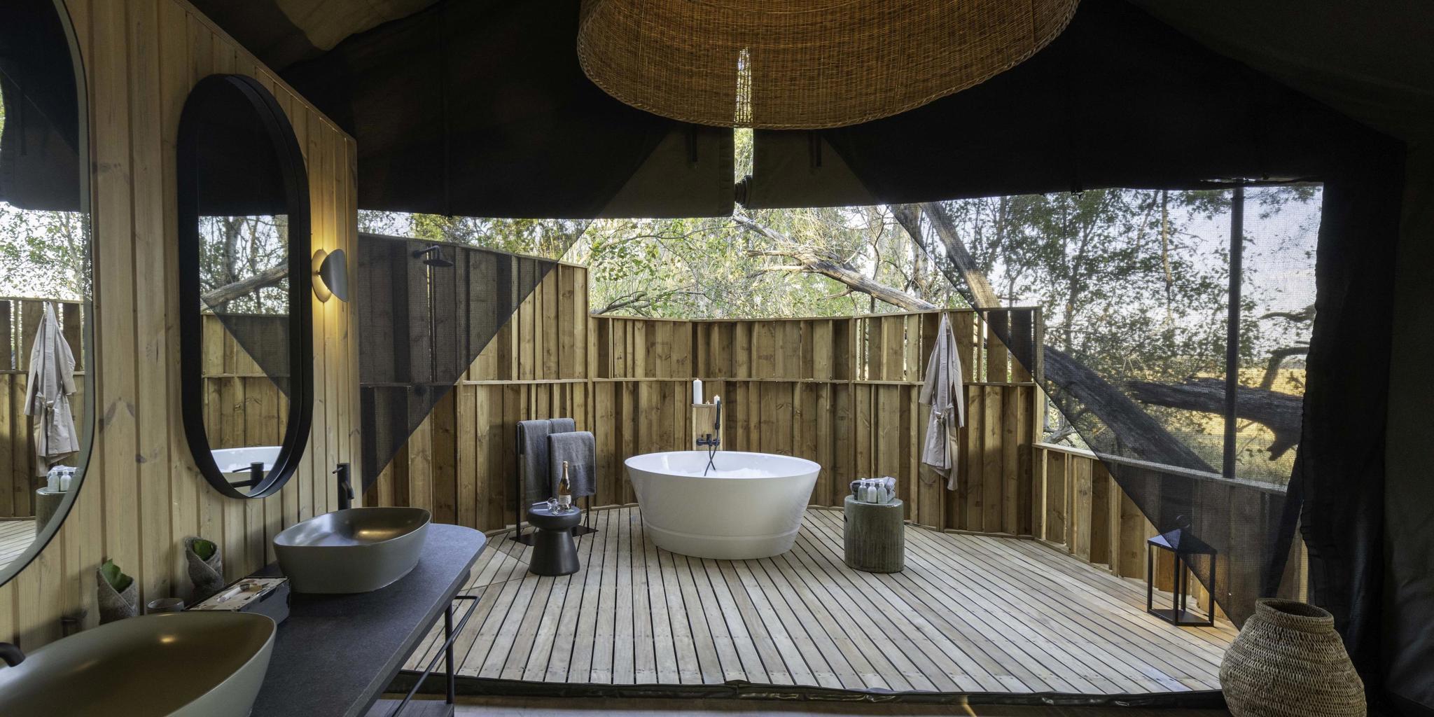 Bathroom, Kiri Camp, Okavango Delta, Botswana
