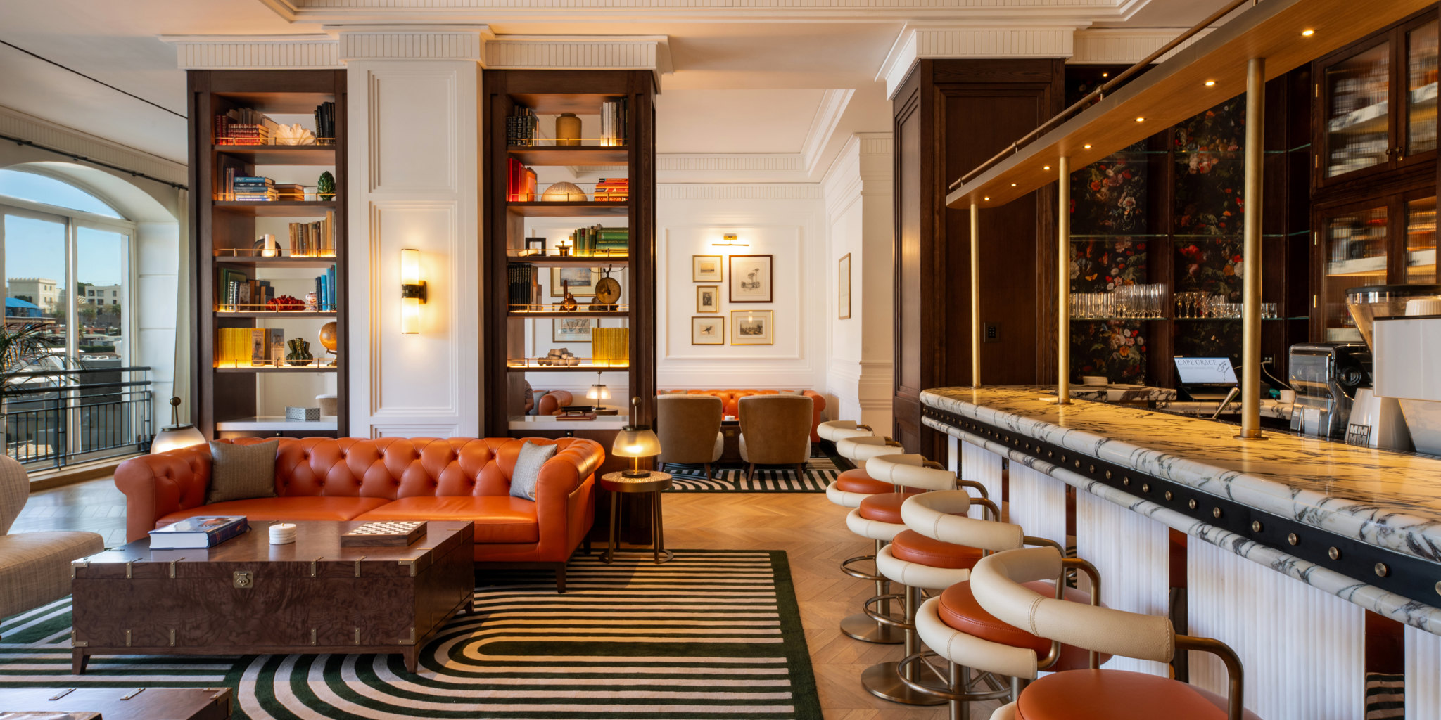 Library, Cape Grace Hotel, Cape Town, South Africa