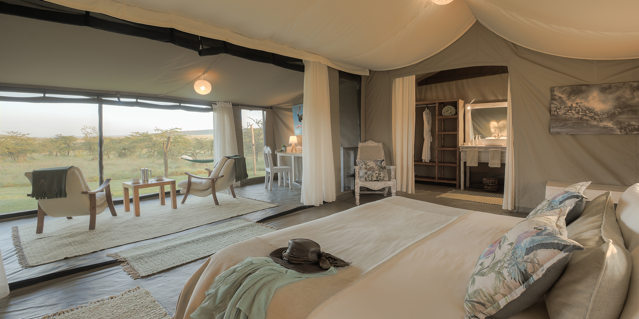 Room View, Kicheche Bush Camp, Greater Mara Conservancies, Kenya