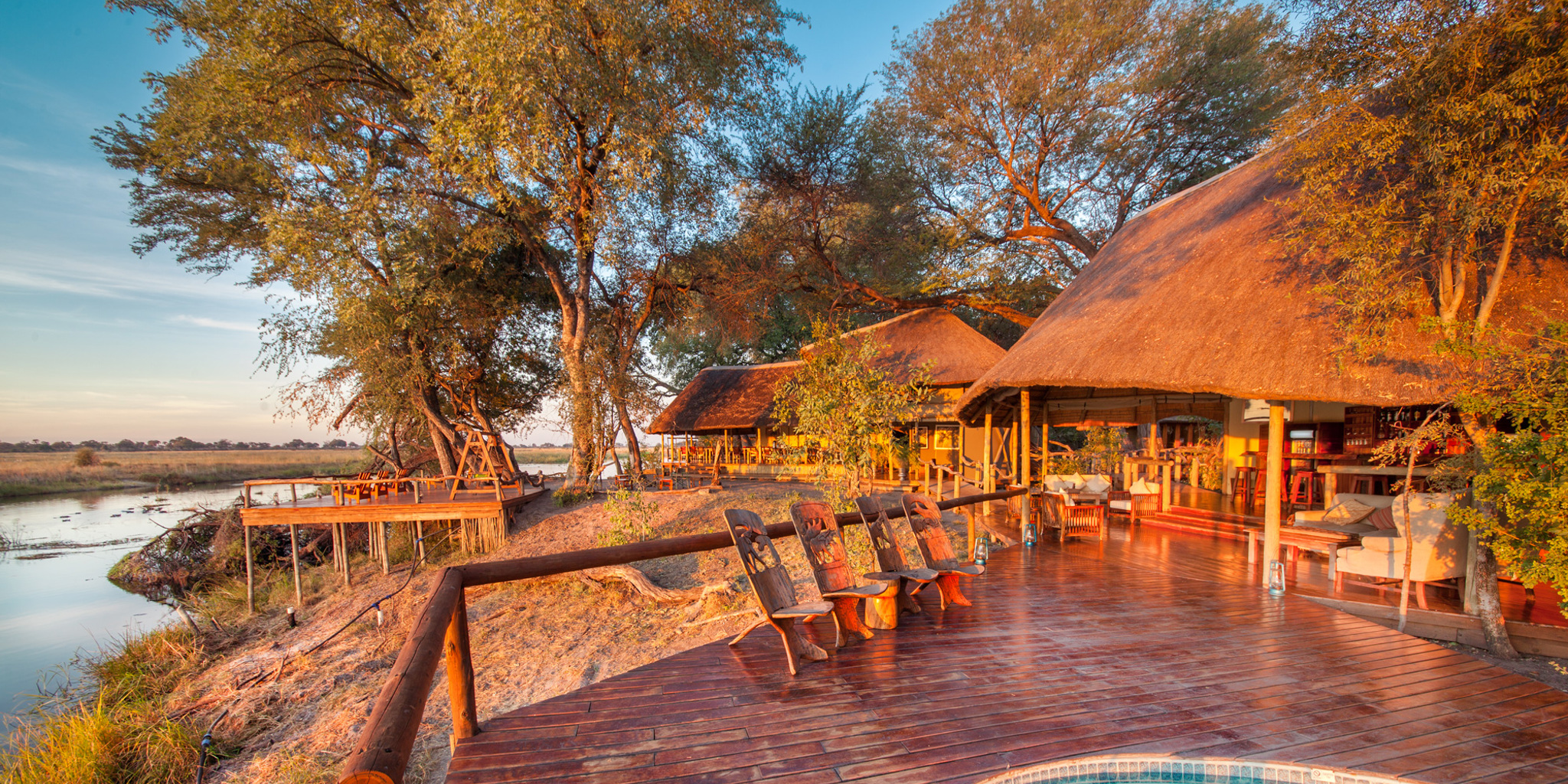 Pool, Lagoon Camp, Kwando Reserve, Botswana