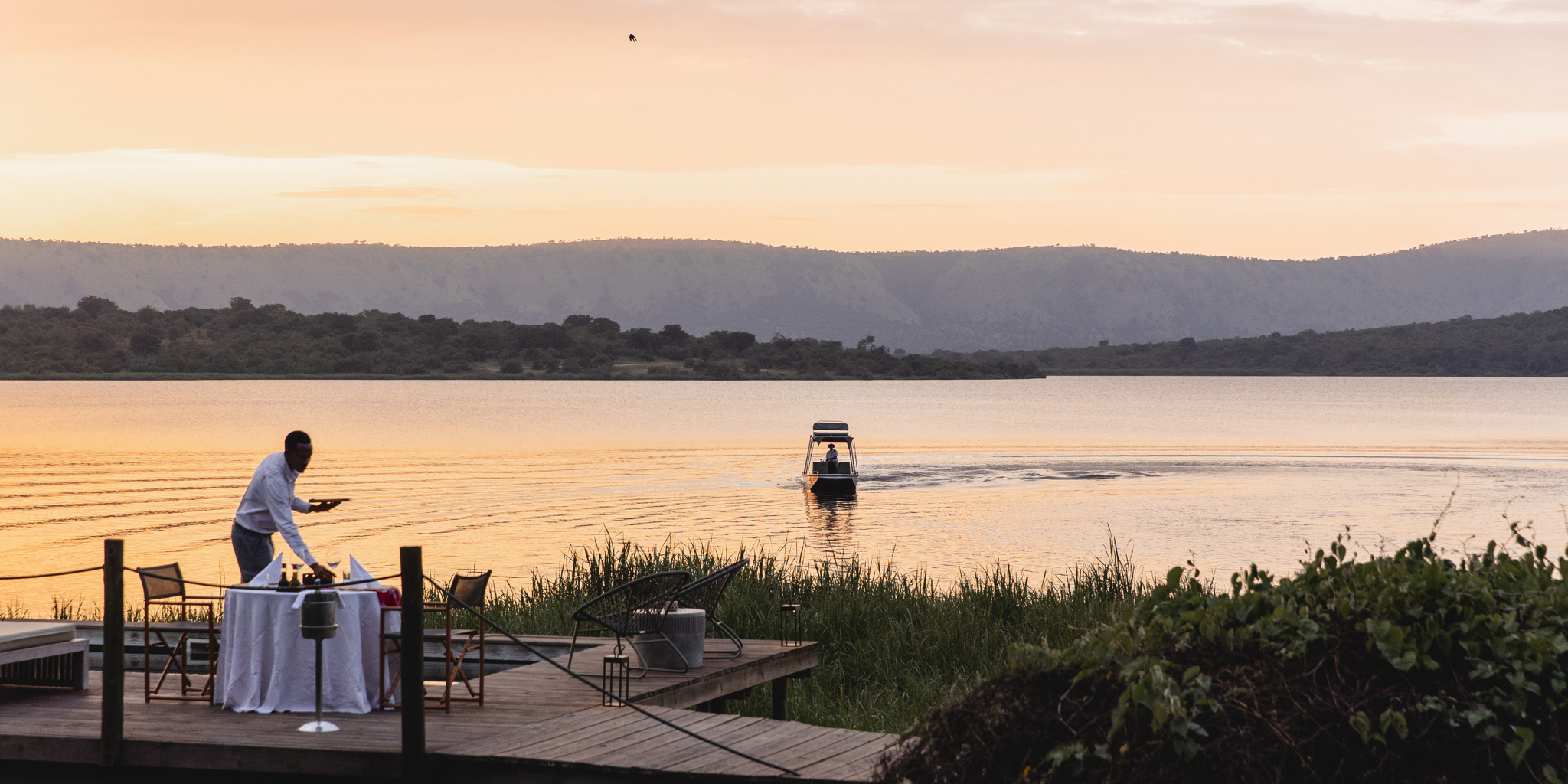 Sundowners, Magashi, Akagera National Park, Rwanda