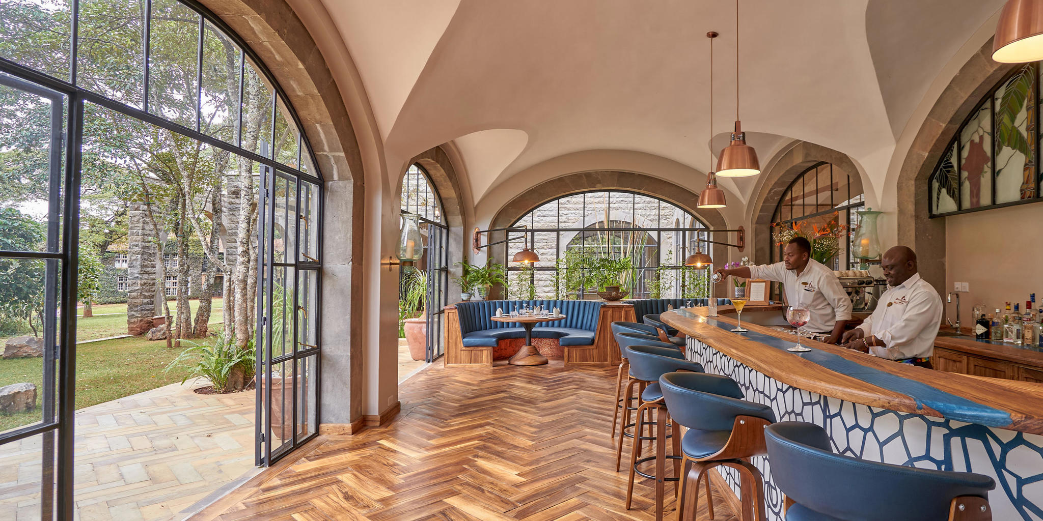 Bar, Giraffe Manor, Nairobi, Kenya