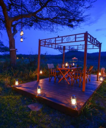 asanja moru tanzania Gazebo Dinner night