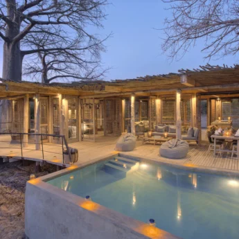 jabali private house tanzania outside pool yellow zebra safaris