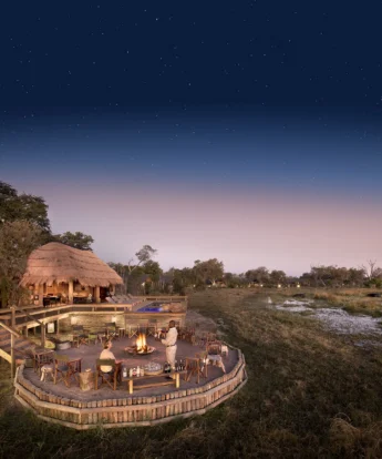 Safari lodge fire pit