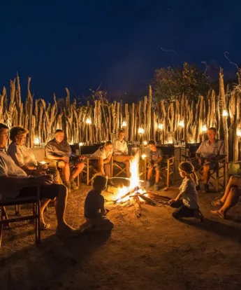 Boma at the Linyanti Tente Camp, Botswana