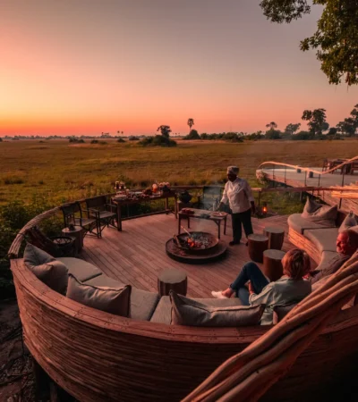 Deck, Little Mombo, Moremi Game Reserve, Botswana