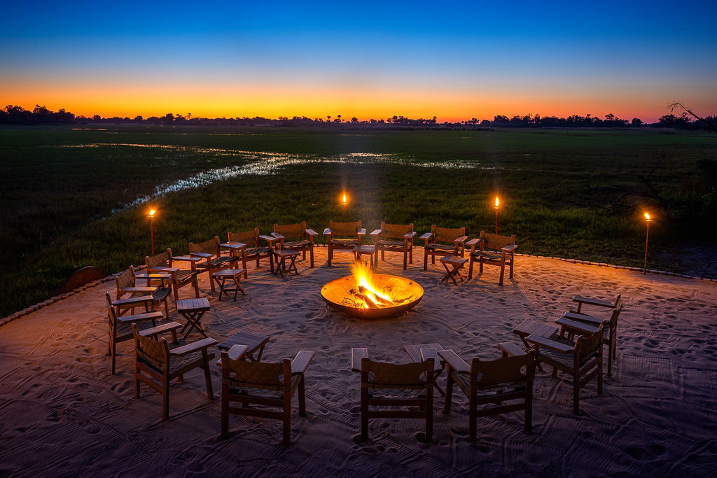 boma at kanana, okavango delta, botswana - Yellow Zebra Safaris