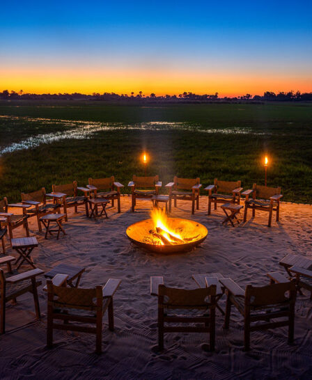 boma at kanana, okavango delta, botswana - Yellow Zebra Safaris