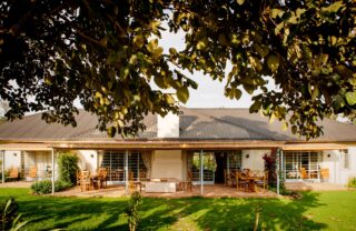 Main house exterior at Katambuga House, Arusha, Tanzania, Yellow Zebra Safaris