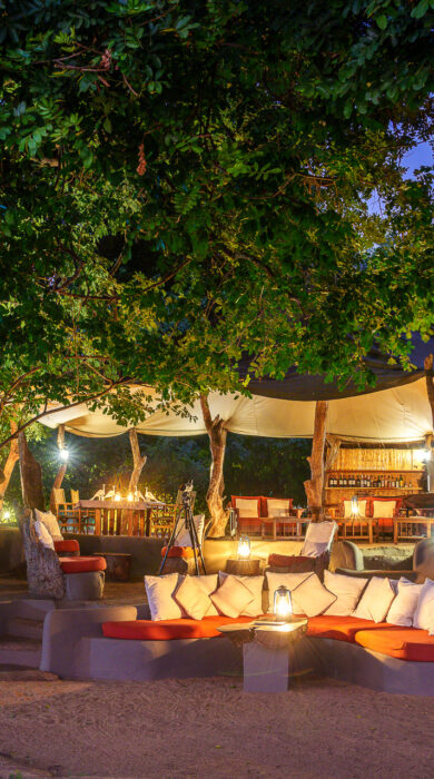 night time at tena tena, south luangwa, zambia, Yellow Zebra Safaris